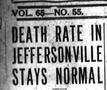 Death Rate in Jeffersonville Stays Normal