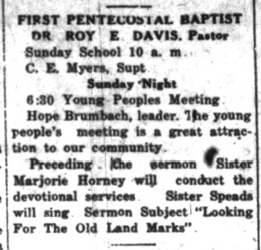 Church Advertisement