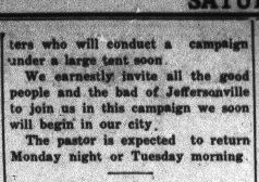 Church Tent Revival Advertisement