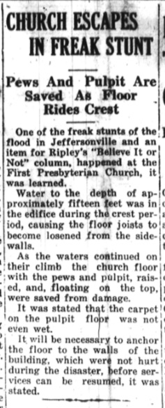 Jeffersonville Evening News.  March 8, 1937 article.